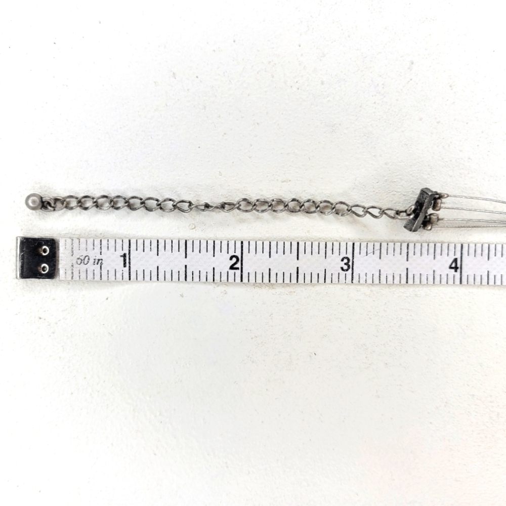 August Max Gemstone/Glass Bead 4-strand Metal Wire Necklace - Picture 7 of 8